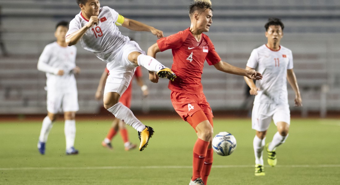 Singapore Against Vietnam at The First Leg of 2024 AFF Cup Semifinal