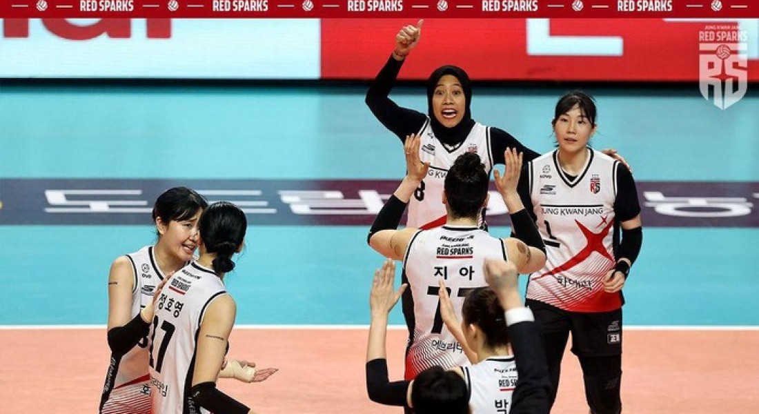 Red Sparks Remain in Third Place in the Korean Volleyball League