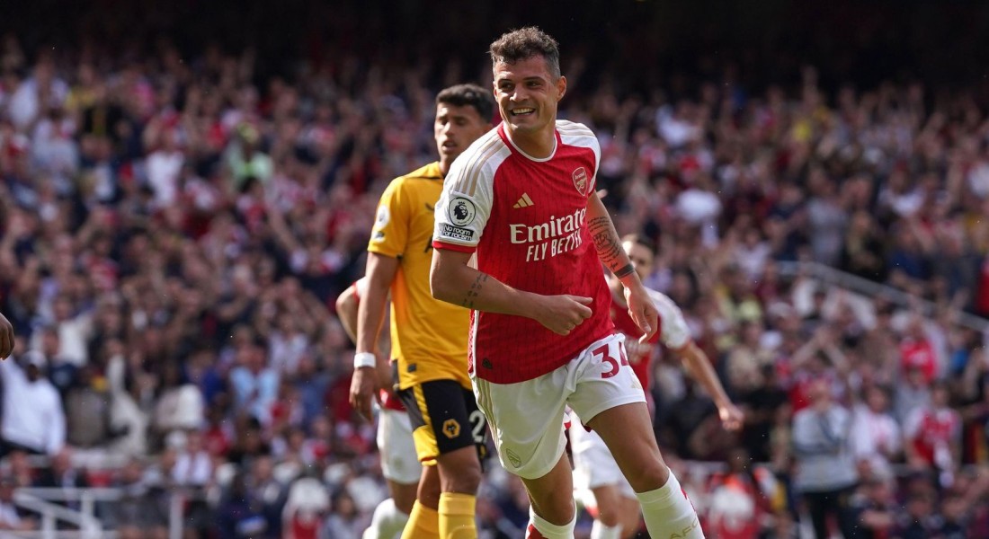 Premier League Results: Granit Xhaka Scores Two Goals, Arsenal Smashes Wolves 5-0