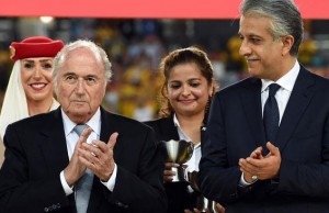 Left: Sepp Blatter, Right: Shaikh Salman Bin Ibrahim Al-Khalifa