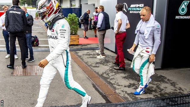 Hamilton Bottas Mercedes Austria GP
