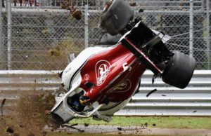 Marcus Ericsson Italy Crash