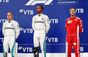Hamilton bottas vettel in Russian GP