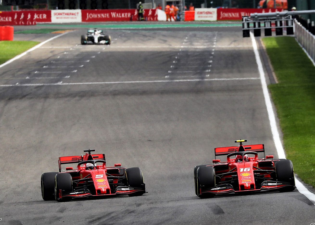 Vettel Leclerc Team Order Belgian GP