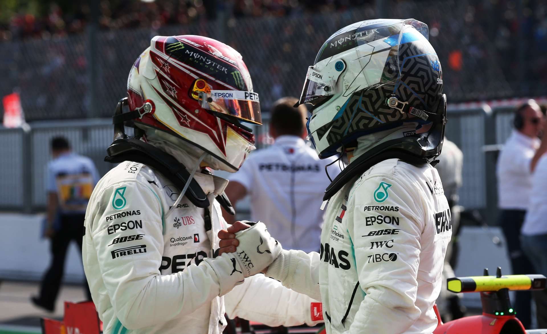Hamilton and Bottas at Monza