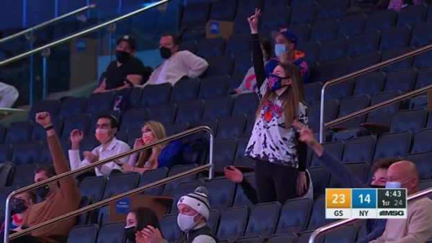 New York Knicks Fans Return to Madison Square Garden Arena