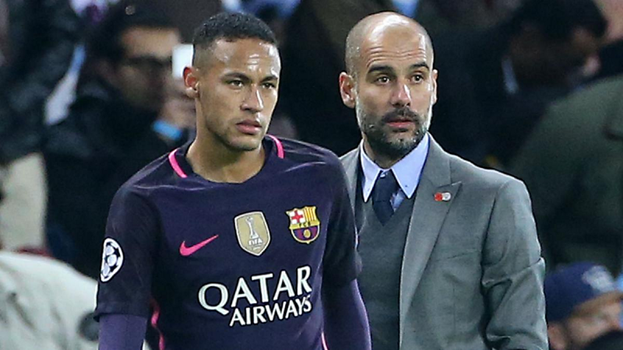 Man City Boss Admites Neymar Makes Football a Pleasure