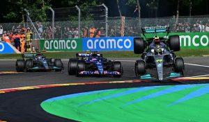Alonso Hamilton crash at Spa