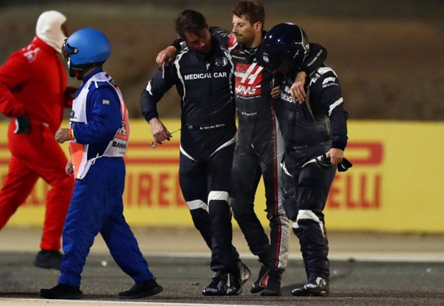 F1: Grosjean Jalani Masa Pemulihan Luka di Tangan